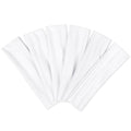 TERSE White Women's Non-Slip Elastic Sweat Hairbands - Soft Fabric Thin Hair Wraps for Short Hair, Workout, Yoga, Running, Sports, Girls