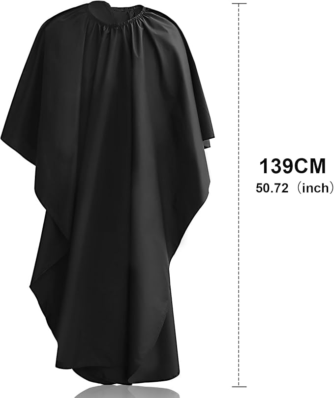 Hair Cutting Cape with Adjustable Neckline, Professional Barber Cape for Men/Women, Waterproof Hairdressing Salon Cape