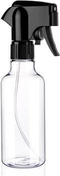 Plastic Spray Bottles 12oz Mist Continuous Spraying Bottle Heavy Duty Empty Water Spray Bottles for Hair, Cleaning Solutions, Plants，Essential Oils 1 Pack (Clear-1pcs)
