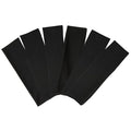 TERSE Black Headbands for Women's Short Hair - Non Slip Elastic Sweat Hairbands, Soft Fabric Hair Wraps for Workout, Yoga, Running, Sports, and Girls