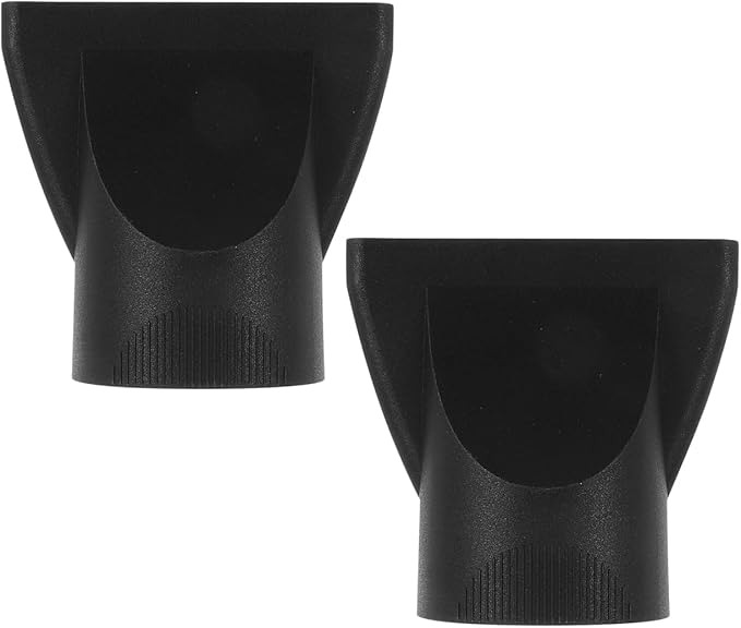 2Pcs Hair Dryer Concentrator Nozzle Attachments Universal Blow Dryer Accessories for Precise Styling Enhanced Shine Lightweight Plastic 3X3X2 Inches