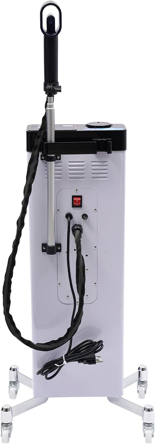 Nano Hair Steamer for Hairdressing Care 3-In-1 Nano Scale Spray Negative Ion Blue Light Intelligent Heating for Hair Scalp Care, 5 Gears, Removable Nozzle, 360° Telescopic Bracket, Height Adjustable