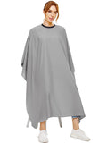 Hair Cutting Cape for Adults-Nylon Waterproof Large Salon Capes for Hair Stylit-Grey Barber Cape-with Adjustable Snap Closure-56 x 64inch Hair Color Cape - Professional Hairstylist & Home Use