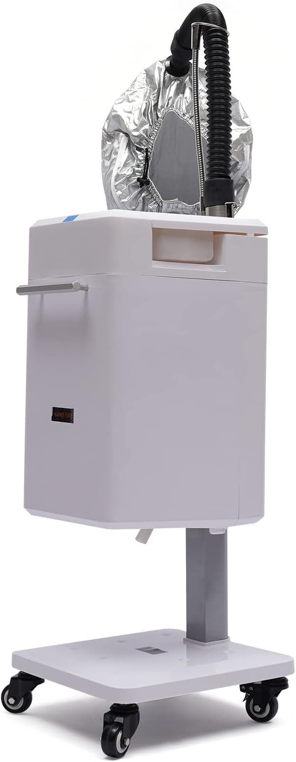 110V 500W Multifunctional Anion Hair Dyeing Machine, Nano Hair Steamer/Hair Oil Machine Stand Up Base Salon Spa Equipment Vertical Nano Steamer (US Stock)