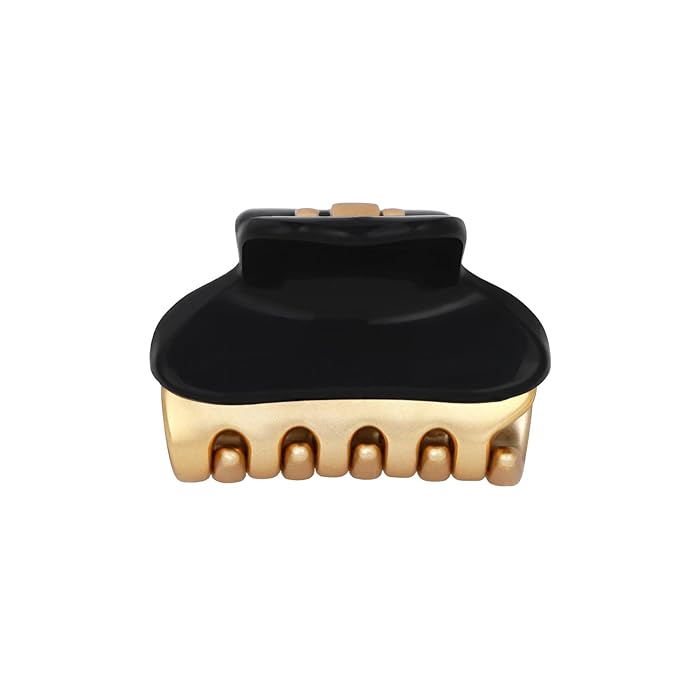 2026 Premium Durable Hair Claw Clip for Women, Original Italian Designed Strong Grip Hair Bang Clips for Thin Hair, No Slip Jaw Clips with Gift Box for Christmas Birthday Girls, 1.2" Black Minimal