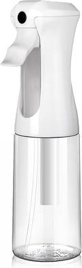 VIGOR PATH Continuous Spray Bottle – Fine Mist Mister Spray Bottle for Hair, Plants, Cleaning, Pets & Travel | Refillable Water Spray Bottles (200ml / 6.7oz) Clear