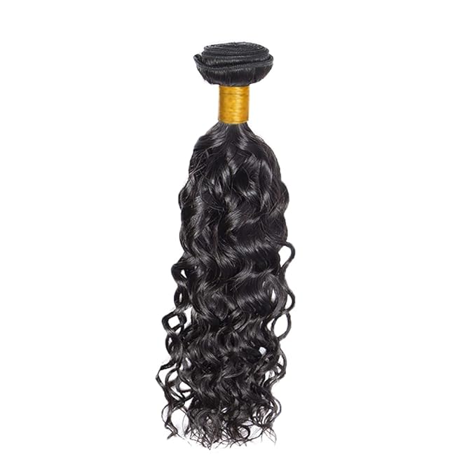 Human Hair Bundles Color 1B Water Wave Bundles 28 Inch Unprocessed Brazilian Virgin Remy Hair Extensions Niegmeag Natural Black Wet and Wavy Bundle