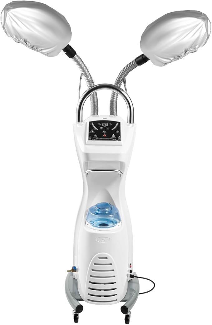 Hair Dryer, 7 in 1 Professional Hair Steamer Hair 700W Freestanding Salon Dryer with Rolling Base, Timer, Temperature and Steam Control, for Color Processor Salon SPA Home Hair Care