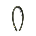 SHE'S FREE STYLE JUST FOR YOU Upgraded Classic Thin Headbands for Women, Non-Slip Polyester & Plastic Hair Bands with Teeth for Strong Hold Grip, Durable Hair Accessories (Green-D0, Upgrade)