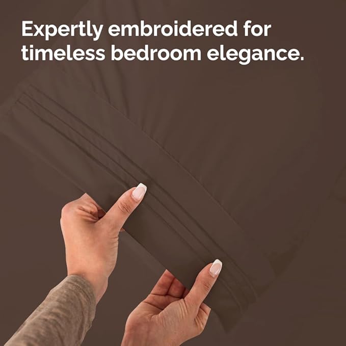 Queen Pillow Cases Set of 6 - Ultra Soft Hotel Quality Pillowcase Covers - Comfy & Wrinkle Free - Shrink, Stain and Fade Resistant - Easy-Care, Machine Washable Pillow Protectors - 6 Pcs Set - Brown