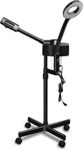 Winado 2 in 1 Professional Facial Steamer with 5X Magnification Lamp & Touch Screen, Esthetician Steamer Humidifier Face Spa Mist Steam for Home Beauty Salon, Personal Skin Care Deep Cleaning, Black