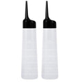 driew Applicator Bottles for Hair, 8.5oz Hair Squeeze Bottle with Angle Tip Color Applicator Bottle Dye Pack of 2,Black Cap