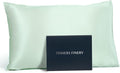 Fishers Finery 19mm 100% Pure Mulberry Silk Pillowcase, Quality Tested (Light Green, K)