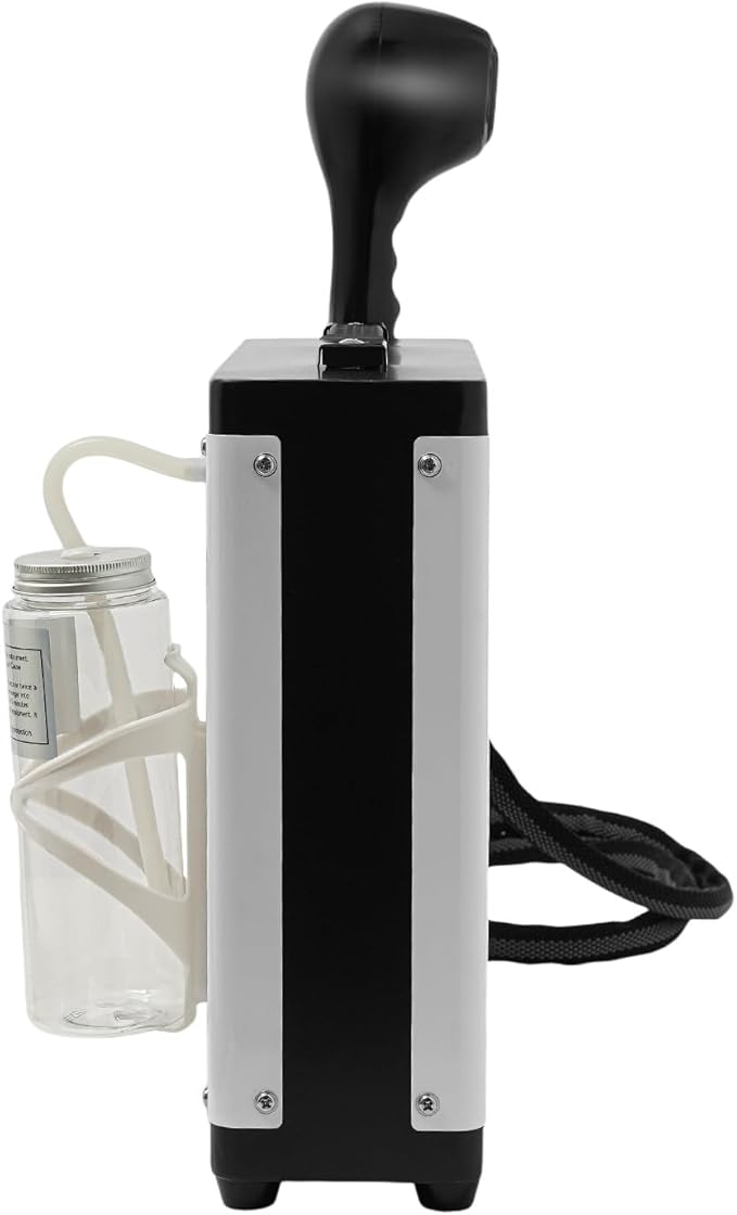 DNYSYSJ 1250W Professional Hair Steamer with Digital Display, Steamer Hair5-Level Nano Mist, Hot Mist Hair Steamer 500ml Tank for Salon/Home Hair Treatment, Portable & Adjustable (Black/White)