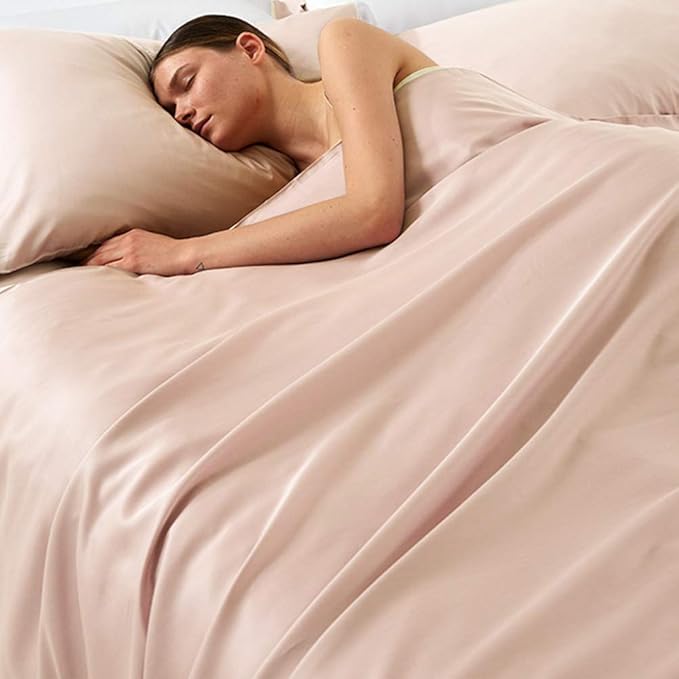 NTBAY Zippered Satin Pillow Cases for Hair and Skin, Luxury King Hidden Zipper Pillowcases Set of 2, 20x36 Inches, Pink