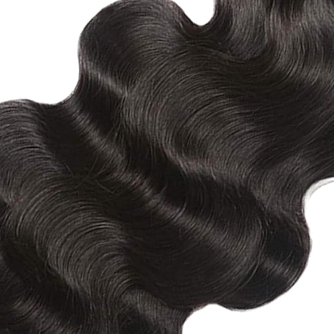 Human Hair Bundles Color 1B Body Wave Bundle Niegmeag Brazilian Virgin Remy Hair 3 Bundles 14 16 18 Inch Double Weft Real Natural Black Body Wave Bundle Hair Weave 300g