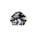 EVITA PERONI Small Hair Clips, Mini Hair Clip for Hair, Little Tiny Claw Clips for Women Girls Half Updo, Black and White