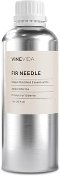 VINEVIDA Fir Needle Essential Oil 32 oz - Undiluted Candle Scent DIY Scents for Candlemaking Bulk Soap Making Safe Skin 946.36 milliliters 40.96 Ounces