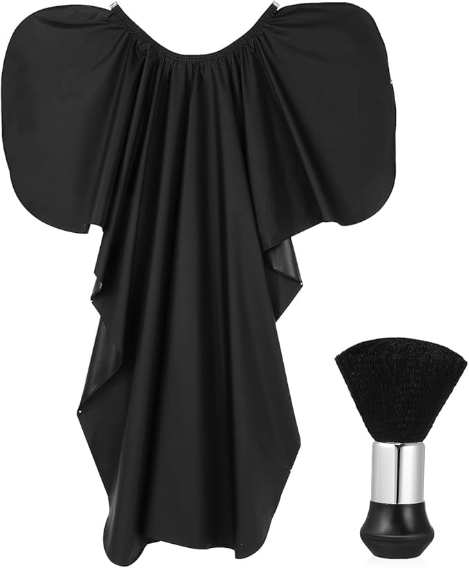 Professional Hair Cutting Cape with Adjustable Neck Strap Large Waterproof Salon Barber Styling Cloak for Home and Salon Use
