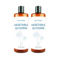 Vegetable Glycerin Oil - 100% Pure Plant Based Glycerol for DIY Skincare, Hair Care, Soap Making & Cosmetics - Vegan Moisturizing Humectant for Lotions & Creams - USP Grade 16oz 2packs