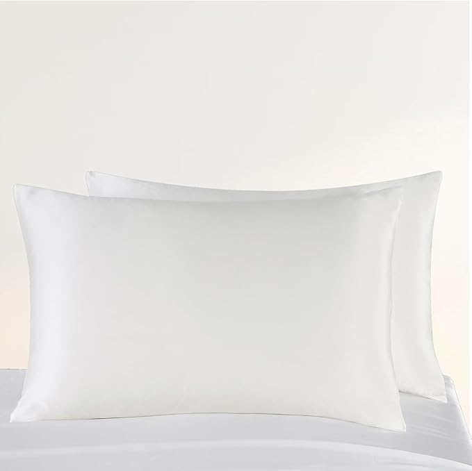 ZIMASILK Upgraded 100% 6A Grade Pure Mulberry Silk Pillowcase for Hair and Skin Silk Pillow Cases with Reinforced Hidden Zipper, More Soft & Durable, Gift Box (King 20"x36" Ivory)
