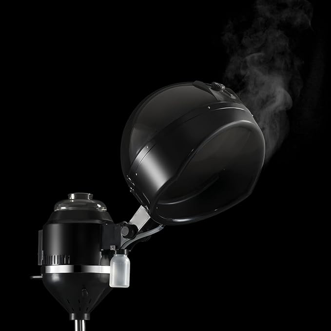 Artist hand Professional Hair Steamer for Deep Conditioning, Height-Adjustable Standing Hair Steamer with Timer, Hairdressing Care Hood Color Processor Beauty Salon Home