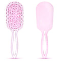 Hair Brush for Women, Pink Detangler Brush Full Sized, Detangling Hairbrush for Pain-free Opening Knots on All Hair Types, Pink and White Combined, 1 Pack