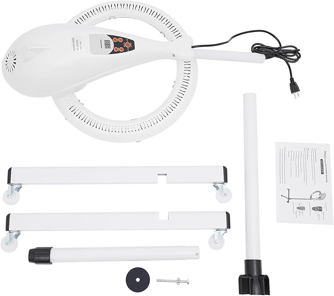 Stand Hair Dryer,360° Orbiting Infrared Hair Dryer,Orbiting Rotating Hair Processor with Rolling Base,Hair Steamer Standing Professional Color Processor Drying Perming Machine,Perm Salon Styling