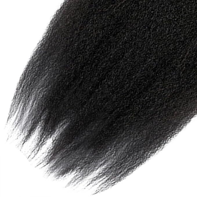 Bundles Human Hair Natural Black Yaki Straight Bundles 20 22 24 Inch Niegmeag Brazilian Virgin Soft and Silky Remy Hair Extensions Double Weft Color 1B Kinky Straight Bundle 150g