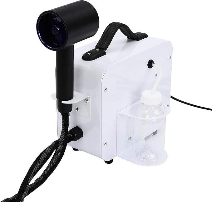 Nano Vaporizing Sprayer, White 1300W Hairdressing Salon Nano Micro Mist Vaporizer, Nano Hair Steamer Machine for Hair Care and Hair Restoration(1300W White)