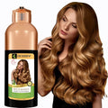 HERBBY Hair Color Shampoo for Gray Hair Coverage&Color Transform with 9 Herbal Extracts –Long Lasting(6-8 Weeks),Shiny,Evenly Colored,Instant Hair Dye Shampoo&Conditioner, 500 Ml (WILD HONEY COLOR)