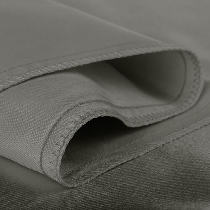 BLISSFORD Satin Pillowcase with Zipper, for Hair and Skin Care, Feels Soft and Cool Like a Silk Pillowcase, Satin Pillow Cases 2 Pack, Slik Pillow Cover, Dark Grey - King Size