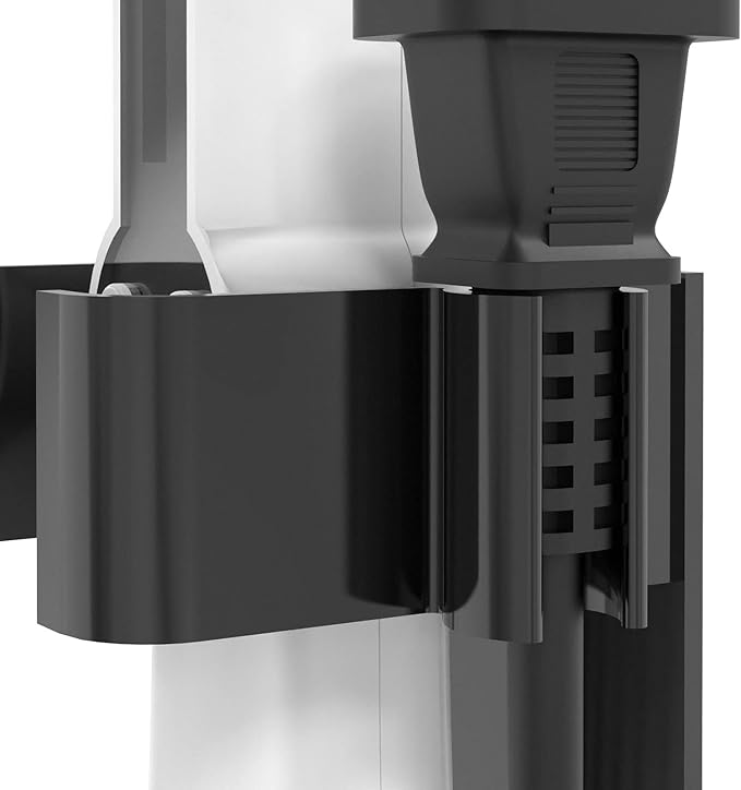 2 Pack Hair Tool Organizer Wall Mount, Adhesive Holder for Curling Iron, Flat Iron, Straightener, Damage-Free Bathroom Vanity Storage with Cord Wrap (Black)