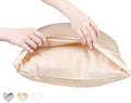 Anti Acne Pillowcase - Standard Size 26x20, Beige, Envelope Style - Oeko-TEX Certified - 75% Viscose Derived from Bamboo, 25% Modal for Smooth, Breathable, Moisture-Wicking Quality
