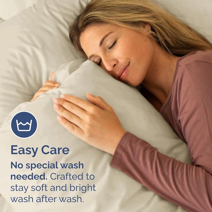 King Pillow Cases Set of 4 - Ultra Soft Hotel Quality Pillowcase Covers - Comfy, Cozy & Wrinkle Free - Shrinkage, Stain and Fade Resistant - Machine Washable Pillow Protectors - 4 Piece Set - Wheat