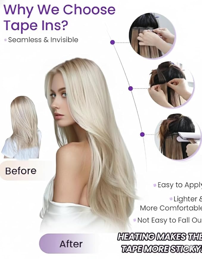 LaaVoo Tape in Extensions Brown Tape in Hair Extensions Human Hair Medium Brown Hair Extension Tapes in Real Human Hair 12 Inch 20pcs 30g TSkin Weft