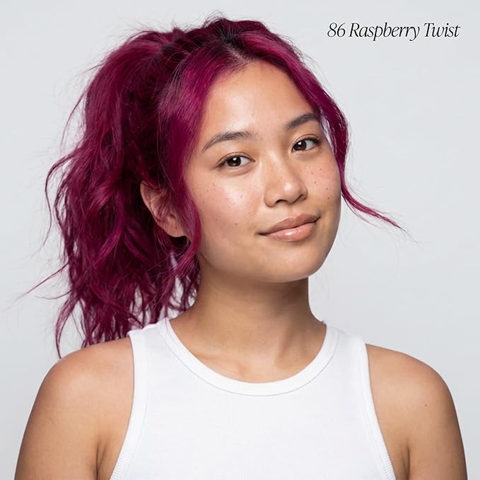 Adore Semi Permanent Hair Color (086 Raspberry Twist) | Vegan & Cruelty-Free Pink Hair Dye | No Ammonia, No Peroxide, No Alcohol | 4 Fl Oz Each (Pack of 2)