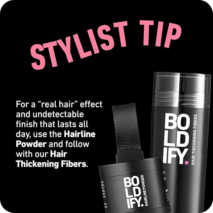 BOLDIFY Hairline Powder (LARGE, 10g) - Root Touch Up Hair Color for Gray Coverage - Bald Spot Concealing Hair Powder for Women & Men - 24-Hour Stain-Proof - Light Blonde