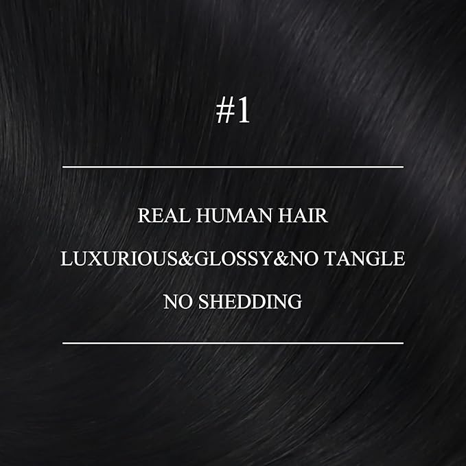 YoungSee Black Nano Ring Hair Extensions Human Hair 24 Inch Nano Beads Hair Extensions Jet Black Nanoring Hair Extension Real Human Hair Cold Fusion Nano-Tip Hair Extension for Long Hair 50s 50g