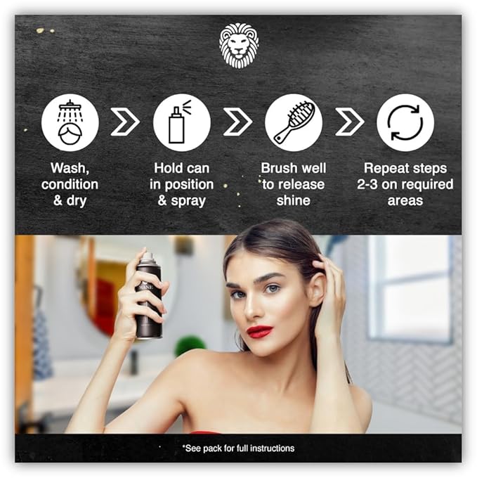 Hair Thickening Fiber Spray by Mane (100ml, Medium Brown)