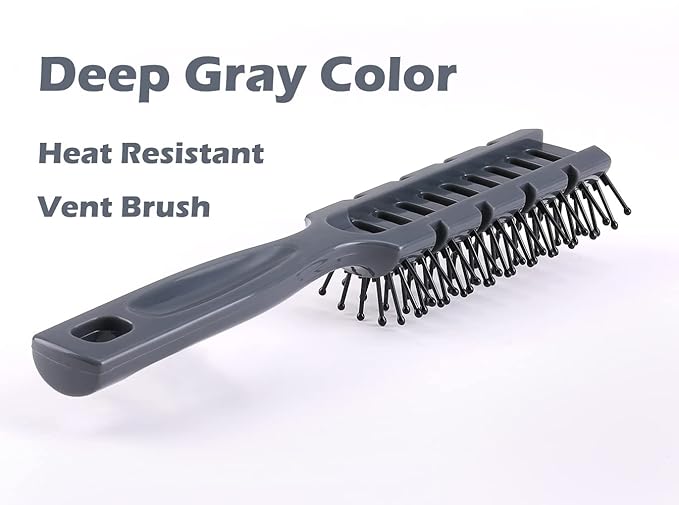 PERFEHAIR Vented Hair Brush for Blow Drying, Styling Women & Men's Long Short, Thin, Thick, Dry or Wet Hair, Static Free & Heat Resistant Vent Hairbrush