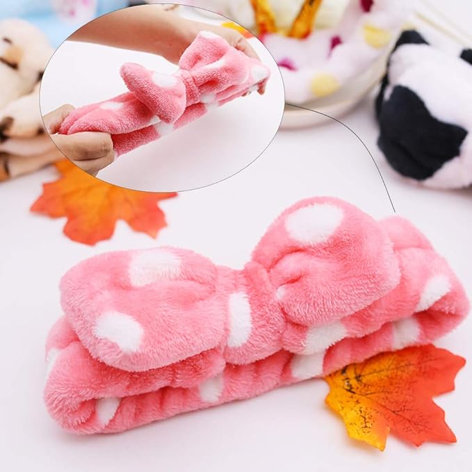 3 otters 8-Pack Spa Headband, Stocking Stuffers for Women Teen Girls, Mom, Girlfriend, Makeup Headband for Washing Face, Skincare, Christmas Spa Gifts Basket Party Supplies
