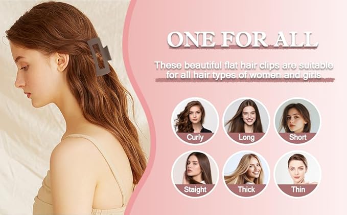 10PCS Non-Slip Hair Clips Jaw Clips for Thick Hair Clamp Flower Non-Slip Hair Accessories with Multi-Styles for Women Girls