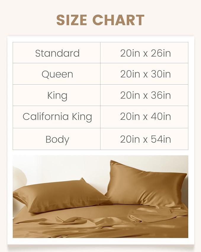 THXSILK Set of 2 100% Mulberry Silk Pillowcase for Hair and Skin, Grade 6A+ Mulberry Silk Pillow Cases with Hidden Zipper, Hypoallergenic Pillow Case Cover with Zipper(Queen 20"x30", Metallic Gold)