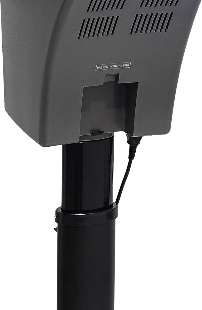7-Color Hair Steamer, 700w Professional Standing Steam Machine with Adjustable Height, Hair Color Processing Steamer for Salons, Barbershops (Black)