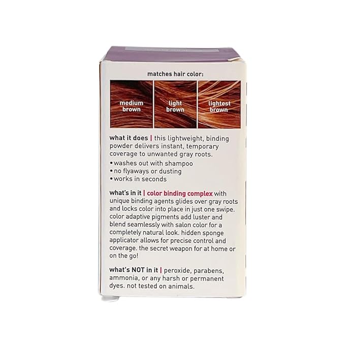 Root Touch Up Powder by Style Edit | Medium Brown Hair Color Coverage for Grays and Roots | Mineral-Infused Binding Hairline Concealer | 0.13 oz. Tub