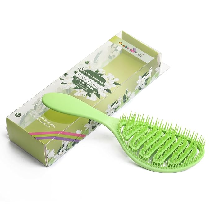 Candy Brush Scented Detangling Hair Brush for Wet or Dry Hair, Professional Vented Brush for Thick, Coarse & Curly Hair for Women and Girl. Eliminates Knots & Scalp Massage, Idea Gift