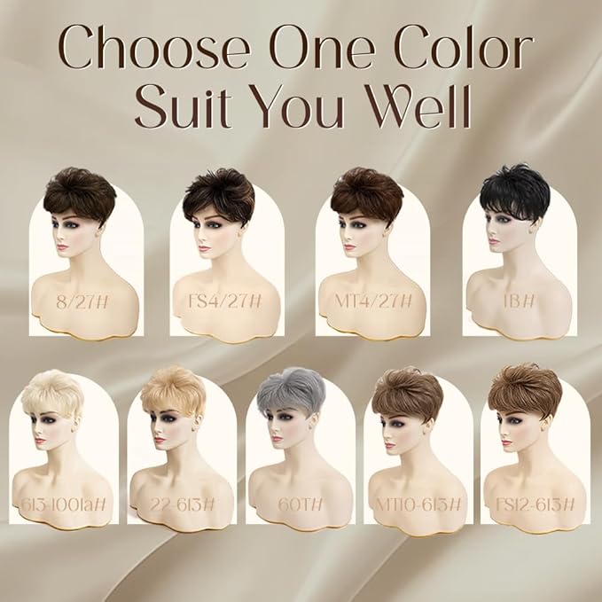 Short Hair Topper for Thinning Hair 4 Inch Short Pixie Cut Toppers Pieces Natural Curly Synthetic Wiglets Hairpieces (Brown mix Natural Blonde, 4 inch)
