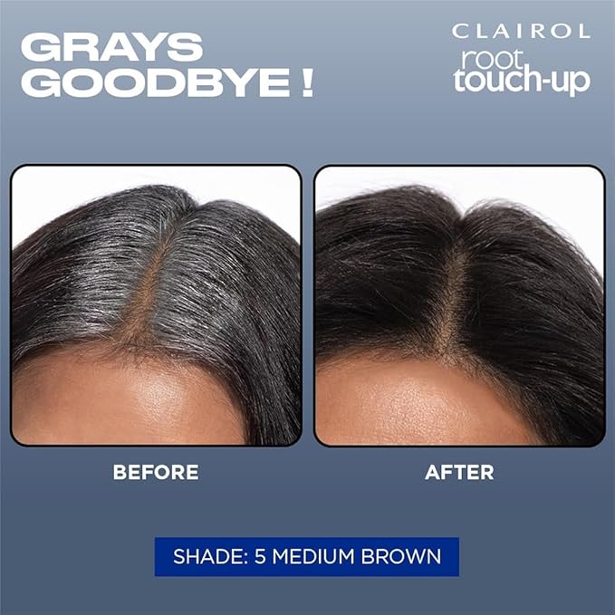 Clairol Nice'n Easy 5R Medium Auburn Hair Dye & Root Touch-Up, Pack of 3