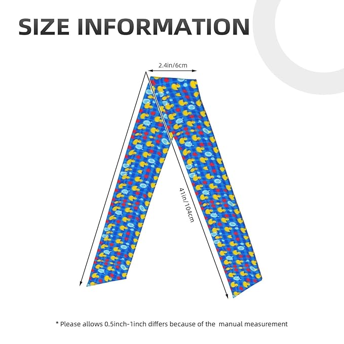 Men Women Fashion Sports Sweat Bands Hand Decor for Running Fitness Shower, Long Multi Style Cute Funny Bubbles Hearts Yellow Rubber Ducks Head Ribbon Headwear
